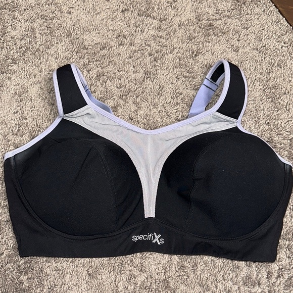 Black and White Sports Bras with Adjustable Straps - Picture 1 of 4